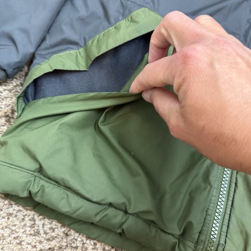 North Face Reversible Jacket Coat Green Cube Pattern Fleece Youth M 10/12 - Picture 6 of 22