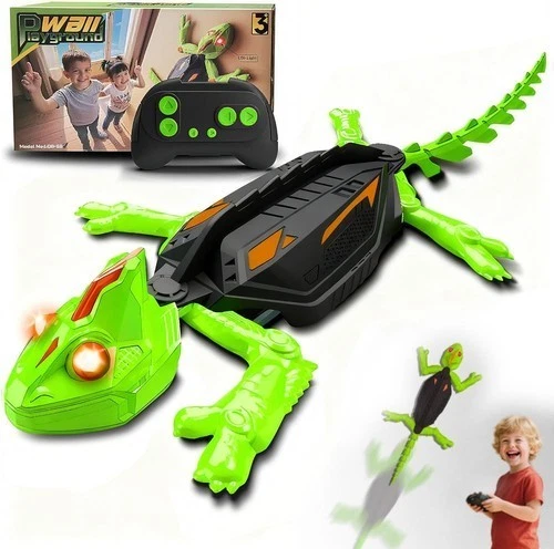 Wall Climbing RC Chameleon Kids Toy RC Lizard with LED Eyes for Wall & Floor - Image 2 of 4