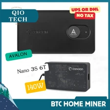 New Avalon Nano 3S 6T Bitcoin Miner 140W WiFi Quiet Home Miner with PSU in Stock