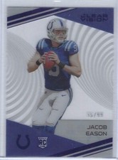 JACOB EASON 2020 PANINI CHRONICLES CLEAR VISION BLUE RC #D 96/99