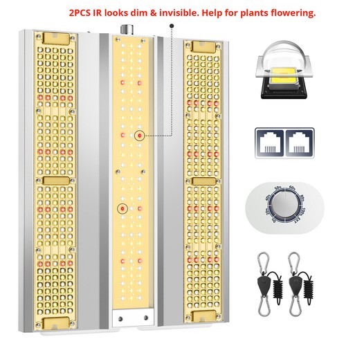 VIPARSPECTRA XS1500 Pro LED Grow Light Lampa roślinna Rośliny domowe Lampa wewnętrzna - Zdjęcie 10 z 10
