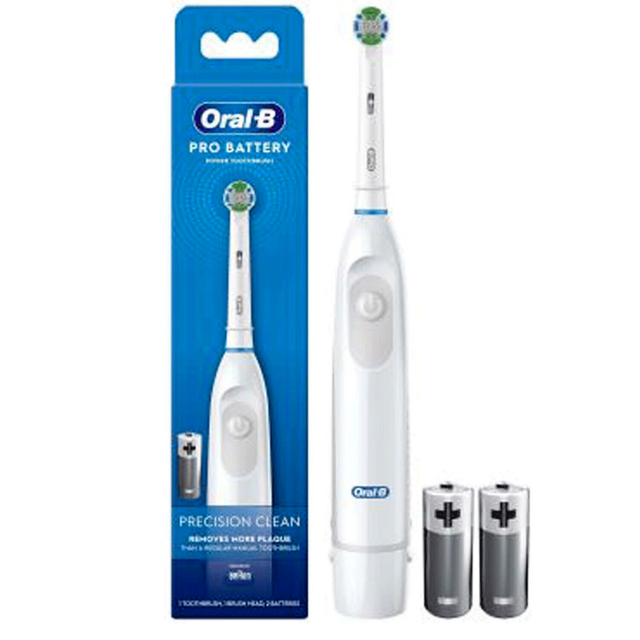 Oral-B Pro Battery Power Toothbrush Precision Clean DB5 WHITE Batteries Included Oral-B Pro Battery Power Toothbrush Precision Clean DB5 WHITE Batteries Included