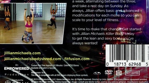 Easy Jillian Michaels KILLER BODY DVD Video Abs Back Buns Thighs Weights - Picture 6 of 8