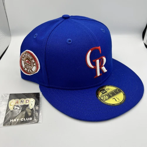 7 1/2 Hat Club Candy Pack Colorado Rockies Inaugural Patch + Pin - Blue - NEW