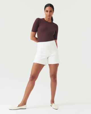 Spanx On-The-Go 6'' Shorts Classic White - Large