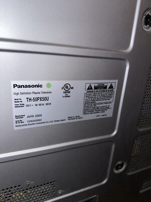 Panasonic th-50px50u High Definition, Plasma, Tv made in Japan | eBay