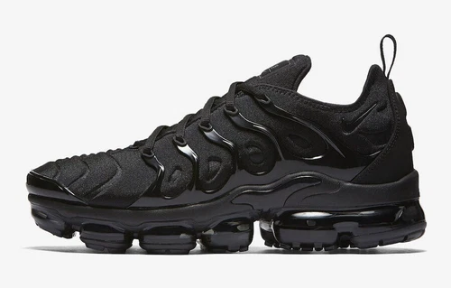 DS New Nike Air Vapormax TN Plus Triple Black comfortable men's shoes