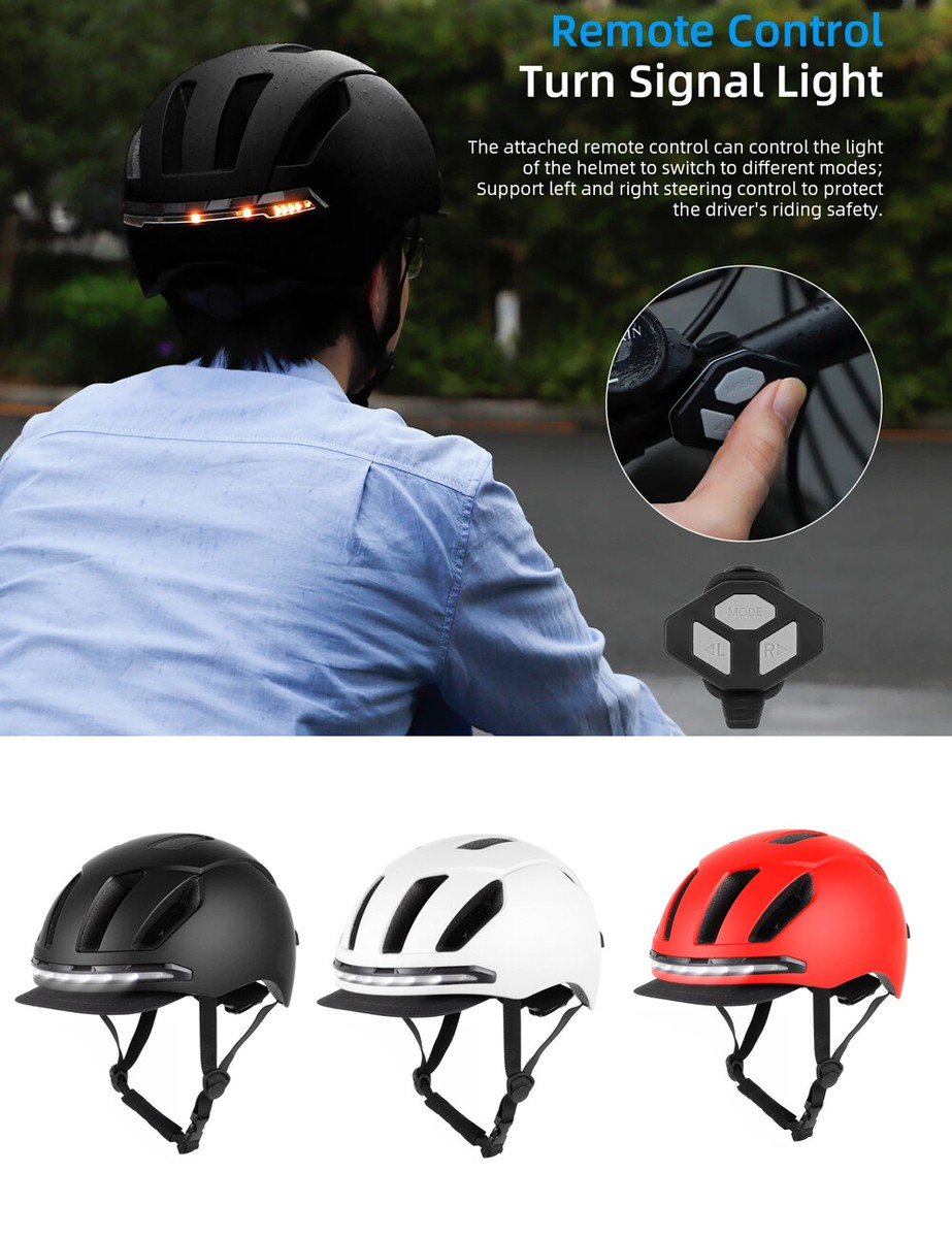 Motorcycle Helmet Bicycle Helmet With Turn Signals Bicycle Bike