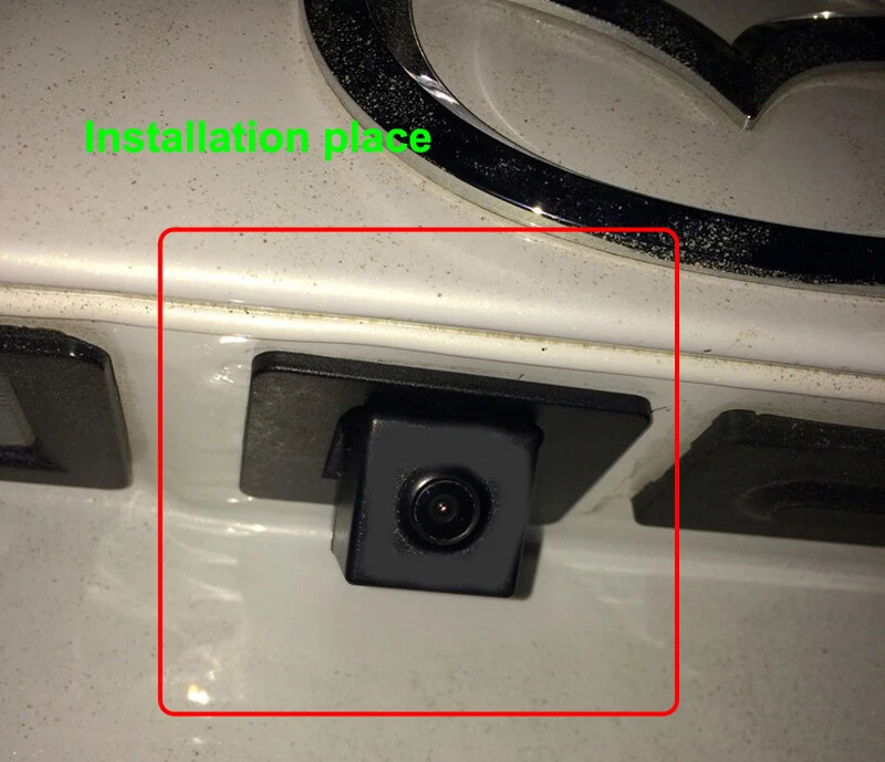 Cámara de reversa de visión trasera de auto para MAZDA 3 Axela BM 2014-2018 1280*720P AHD Foto 2 de 4