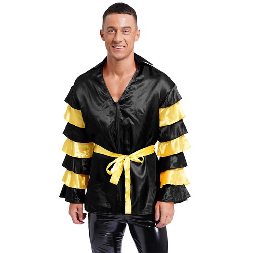 Traje de baile de manga larga para hombre Adulto Halloween Fiesta Rumba Samba Baile Disfraz - Imagen 21 de 46