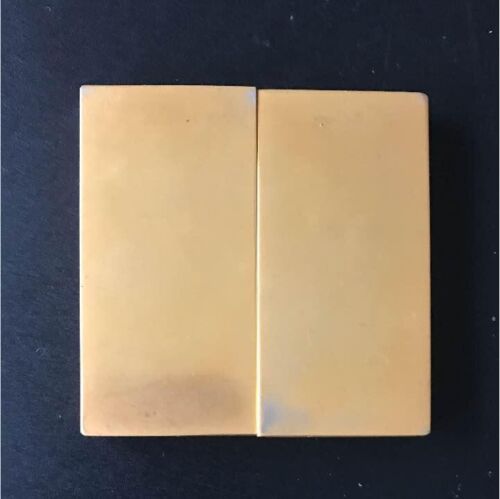 Dior sliding compact mirror novelty Square Gold Logo 5.8×5.8cm Japan Used/good - Picture 3 of 9