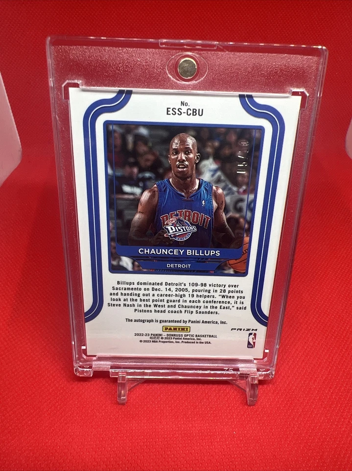 2022/23 Panini Donruss optic basketball Chauncey Billups elite series 05/10 - Image 2 of 2