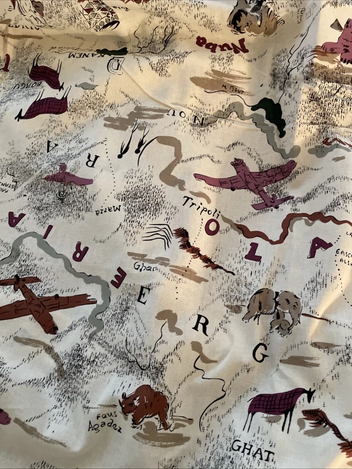 "Tela de algodón temática internacional de 5 yardas X42""" Foto 2 de 4