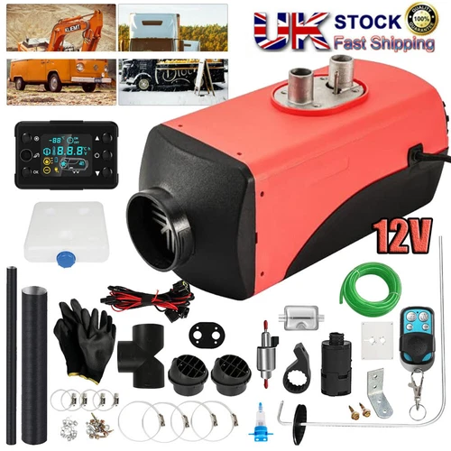 Air diesel Heater LCD Monitor 12V 8KW For Trucks Motorhomes Campervan Car SUV UK