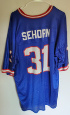 Jason Sehorn New York Giants Vintage Puma Blue Home Jersey Size XL NFL Rare 