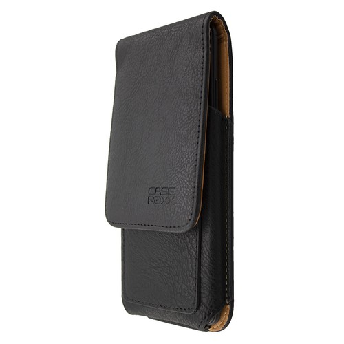 caseroxx Flap Pouch for Wiko Lenny 5 in black made of genuine leather - Picture 3 of 4