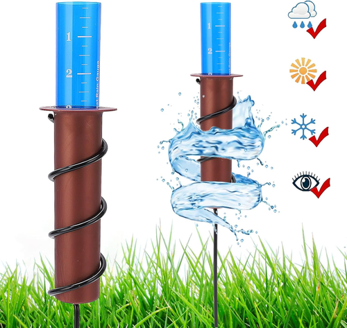 Rain Gauge Outdoor, Best Rated Freeze-Proof Outdoor Rain Gauge with Stake, Decor - Picture 5 of 12