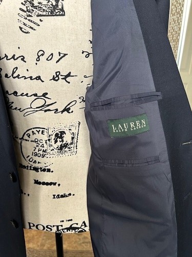 Lauren, by Ralph Lauren Wool/Laine, 2 Button Blazer Sz 42R - Picture 2 of 3