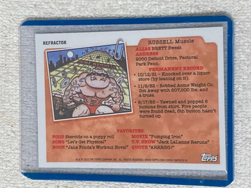 Tarjetas refractoras cromadas Topps GPK serie original 2022 HOLEFILLERS *UPICK* - Imagen 27 de 65