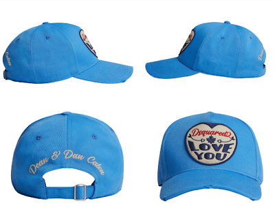 DSQUARED2 Love Twins Heart Patch Cap Icon Baseballcap Kappe