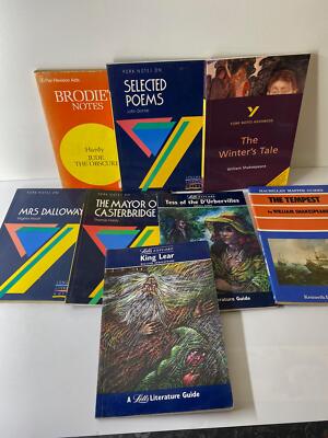 Bundle of 8 Classic Poetry and Literature Critical Notes/Study Guides