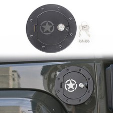 For Jeep Wrangler Jk 07-17 Fuel Filler Gas Tank Oil Cap Cover Black Accessories