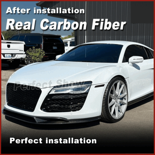 Se adapta a Audi R8 Gen 1 GT V8 V10 carbono labio delantero alerón divisor - Imagen 5 de 17