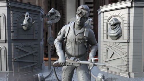 Ghostbusters Fan Art Diorama 12K Resin 3d Printed - Picture 2 of 19