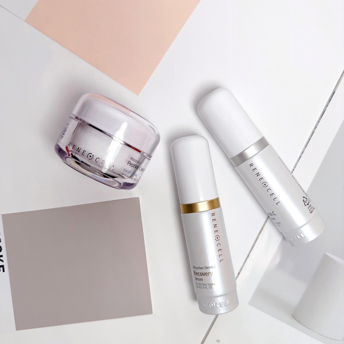RENECELL Vitamin C Skin Care 3items Set New Creates A Moist
