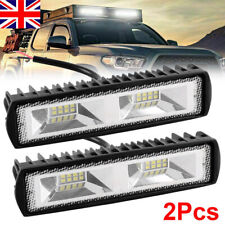 2Pcs 48W LED Work Light Bar Flood Spot Lights Driving Lamp Offroad Car SUV 12V