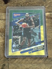 2021-22 Panini Donruss Basketball Alec Burks Green/Yellow Holo Laser #92