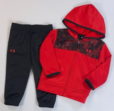 NEW Infant Baby Boy's Under Armour Lightweight Full-Zip Jacket  Joggers Set 18M