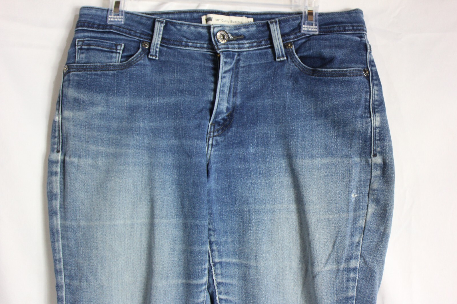 Levis Jeans Womens Sz  12M 31x32 Curvy Bootcut Blue Stretch 529 thumbnail 9