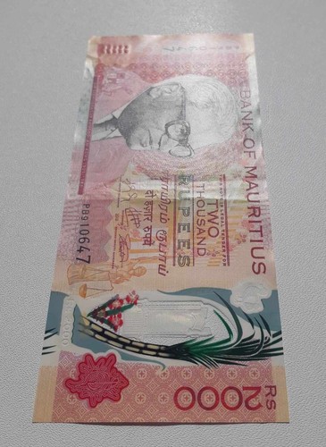 MAURITIUS 25 50 100 200 500 1000 2000 rupees * about UNC/Fine * POLYMER FULL SET - Picture 10 of 11