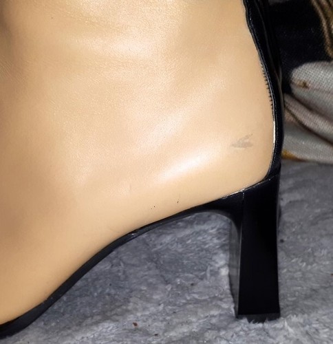 Diseñador Peter Kaiser Beige Cuero Tobillo Cremallera Gruesas Botas UK 5 EU 38 - Imagen 2 de 9