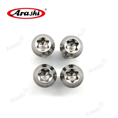 For Kawasaki Ninja ZX6R 636 2009-2023 4PCS M8x25 Titanium Rearsets