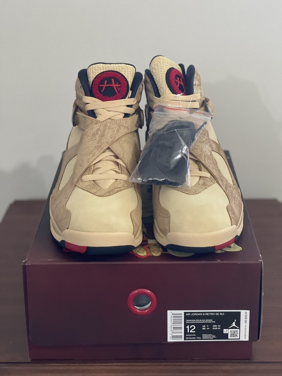 Size 12 - Rui Hachimura x Air Jordan 8 Retro SE Black