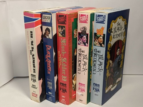 The Black Adder 5 VHS Lot Rowan Atkinson I pt 1 & 2, II, & III pt 1 & 2 CBS/FOX