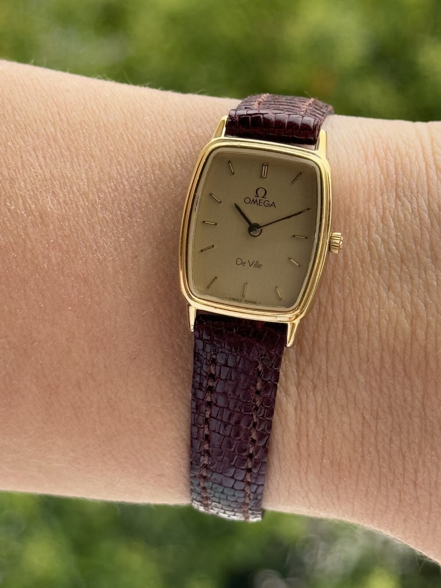 Vintage Omega De Ville Watch Quartz Cal.1375 Lady Swiss Made MD