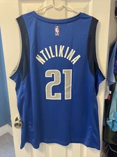Frank Ntilikina Dallas Mavericks Fanatics Fast Break Men's Blue Jersey Size 2XL