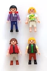 Playmobil Geobra Small Children Boy & Girl Figures Lot Of 4 From 90's Vintage