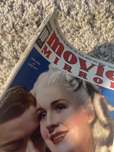 VINTAGE MOVIE MIRROR Aug 1938 Norma Shearer Luise RainerTyrone Power EUC - Picture 18 of 23