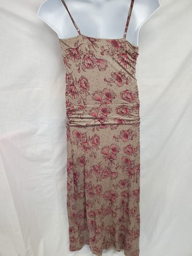 Toad & Co Dress Size S Womens Long Island Maxi Sleeveless Brown Floral Print - Picture 2 of 3