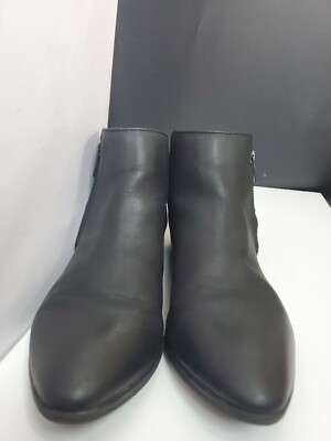 Stone Mountain Black Zipper Up Ankle Boots 9M | eBay