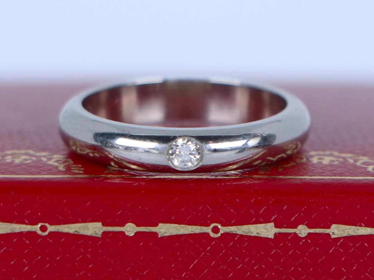 ★SALE【Cartier】１８９５　ダイヤ　プラチナ　リング　１１号　1493 CRB4058300 - 1895 wedding band - Platinum, diamonds - Cartier