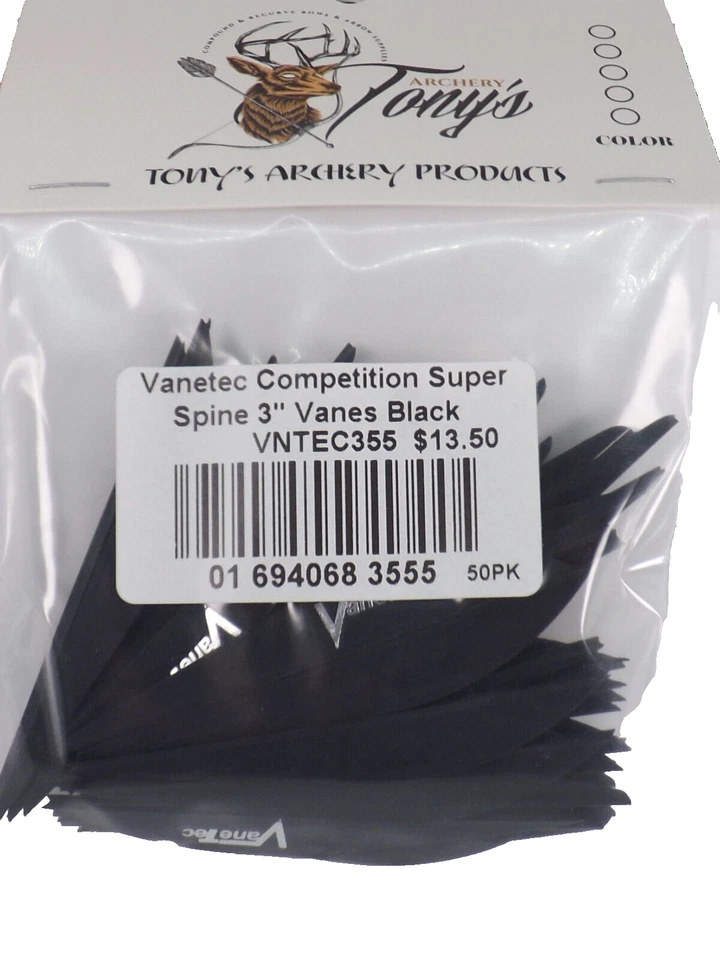 VANETEC PALETAS FLECHA 3" PULGADAS SUPER LOMO NEGRO/LOGO VNTEC355 Foto 2 de 3