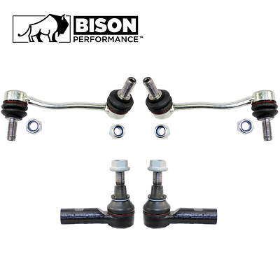 Bison Performance 4pcs Front Sway Bar Link Tie Rod Kit For Dodge Mercedes RWD