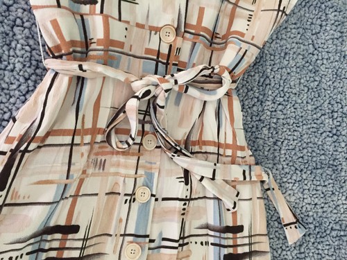 Aritzia Wilfred Womens XXS Multi-Colors Print Short Sleeve Long Skirt Dress - Picture 14 of 15
