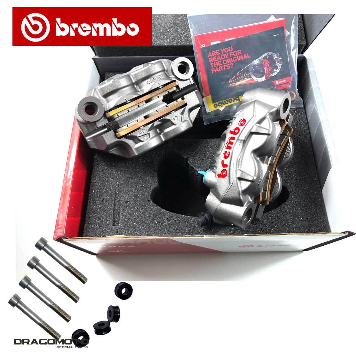 brembo m50ブレーキキャリパー シルバー Kawasasi H2 Kawasaki ZX10R ZX14R Brembo M50 Brake Caliper Left Right with Pads