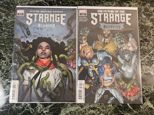 Strange Academy #'s 13 & 14 1st Appearance of Gaslamp (2022 Marvel) LOTS OF PICS